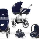 Luxury Multifunctional Design Aluminum Alloy Frame Baby Stroller 3 in 1