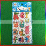 Embossed PVC Stickers Smile Asphalt/letter Stickers