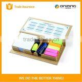 Onzing New 3d Bevel Sticky Note/ Hard Cover Bevelled Memo Pad With Calendar