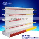 OEM Double Sided Economy Gondola Shelving With End Cap Units thumbnail-1