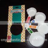 plastic measuring coloful spoons 4 pcs/set creative kitchen tool factory supply