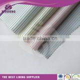 100% polyester men's suit stripe design sleeve lining fabric factory/lining for lining fabric