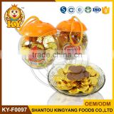 2.6g High Quality Golden Chocolate Coin In Apple Jar