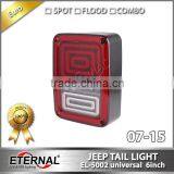 4x4 Offroad Jeep Wranger JK SKU 07-15 Multi-functions LED Tail Light Amber Red White Lamp thumbnail-2
