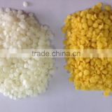 white yellow beeswax pellets