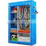 Large Size Metal Furniture Non-woven Wardrobe,Folding Fabric Cloth Wardrobe thumbnail-3