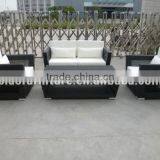 Outdoor Garden Plastic Wicker Sofa Durable Synthetic Rattan Furniture thumbnail-4