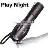 G700 LED Aluminum Rechargeable Tactical Flashlight, 18650 Battery Casing