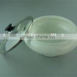 Cheap Magnesian Ivory White Porcelain Soup Tureen With Glass Lid thumbnail-1