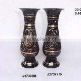 Black Paint Traditional Indian Vases Made in Cast Brass thumbnail-1