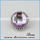18mm Crystal Snap Button Charm thumbnail-1