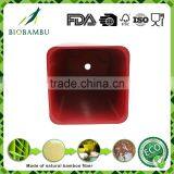 Wholesale Cheap Outdoor Garden Colorful Bamboo Fiber Flowerpot thumbnail-3