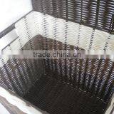 Excellent Quality Customized Cheap Colored Plastic Woven Basket of Dirty Laundry thumbnail-3