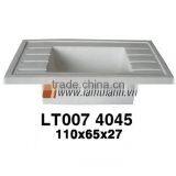 Vietnam Manufacturer Rustic Garden Landscape Decor White Bowl thumbnail-1