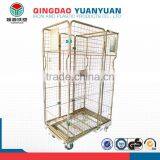 Stackable 4 Sided Logistics Container Pallet Warehouse Cages Trolley Roll Cage