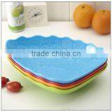 Grape Leaf Shape Fruit Tray Plastic Plate Plastic Fruit Tray thumbnail-1