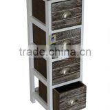 Wooden Shell Well Paulownia 3 Drawers Wooden Cabinet for Home Furniture thumbnail-2