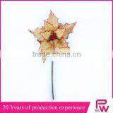 2015 Hot Sale Decorative Nature Linen Giant Artificial Christmas Flowers With Letters thumbnail-5