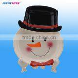 Christmas Ceramic Dessert Plate With Snowman Design thumbnail-1