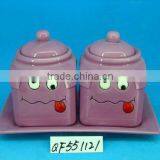 Decorative Ceramic Tea Sugar Coffee Storage Jars Canister for Sale thumbnail-1