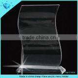 3 Side Acrylic Menu Stand thumbnail-3