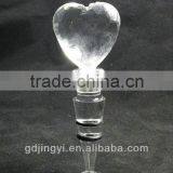Wholesales Heart Shape Acrylic LED Light Wine Bottle Stopper thumbnail-3