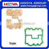 Fun Cake Cookie and Sandwich Cutter Shapes for Kids Set of 5 Dinosaur Dolphin Heart Star and Train thumbnail-4