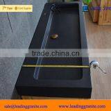 Black Honed Stone Vessel Sink thumbnail-1