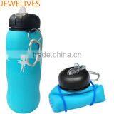 New 2015 Foldable Custom Silicone Water Bottle thumbnail-6