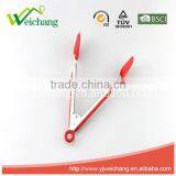 WCHXK01 Stainless Steel Locking Strawberry Shape Food Tongs With Heat Resistant Silicone Heads thumbnail-5