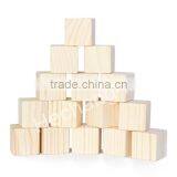 Wooden Blocks, Cubes, Stacking, Building, Baby Toy, Decoupage, Wood, Natural 4.4 cm Set thumbnail-2