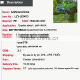 Hot Sale New Design Artificial Milan Grass Animal Boxwood for Decoration thumbnail-2