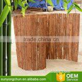 Cheap Rural Style Bamboo Double Faced Tree Bark Screening Roll Fence