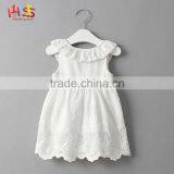 Latest New Model Children Frocks Designs 2016 White Crochet Lace Girl Dress thumbnail-1