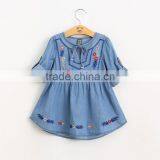 2016 Autumn Baby Denim Dress for Sweet Girls thumbnail-3