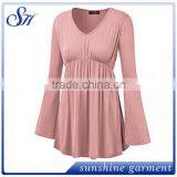 New Casual Design Blouses Fashion Style Round Bottom 2017 for Women thumbnail-1