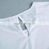 Sublimation Pompon Crop Top T-shirt Custom Logo Printing no Minimum Real Factory thumbnail-5
