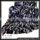CX-D-83 Patchwork Silver Fox Fur Throw Fur Blanket thumbnail-6