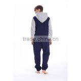 Fashion Onesie Jumpsuit With Hood for Men Adult Fleece Jumpsuits thumbnail-3
