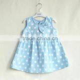 Soft Kids Polka Dot Design Baby Girl Sleeveless Dress Girls Summer Cotton Casual Dresses thumbnail-1
