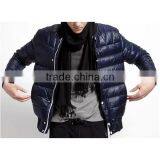 2015 Luxury Down Jacket With Fur Sleeve Opening Down Jacket Men's 100%polyester Down Jacket Coat thumbnail-2