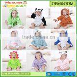 Hooded Animal Bathrobe Cartoon Baby Towel Character 02 thumbnail-6