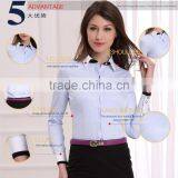Latest Design For Women With Long Sleeved Business Shirt,ladies Blouse (DSHL018) thumbnail-3
