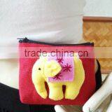 Thai Handmade Elephant Coin Purse Wallet Money Bag Mini Bag thumbnail-1