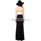 Guangzhou Long Black Knitted Cotton Skirt Models for Women thumbnail-4