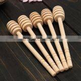 2016 Hot Sale Fashion Wood Wooden Honey Dipper Stick New Honey Jar Long Handle Mixing Honey Stick thumbnail-2