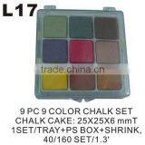 L17 9 PC 9 COLOR CHALK SET thumbnail-1