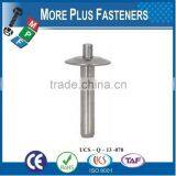 Made in Taiwan Hammer Drive Pin Rivet Aluminum Drive Rivet thumbnail-6