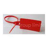 ISO PAS 17712 Red Container Security Seals Plastic For Trucks , Bag