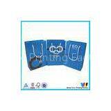 Small Blue Printed Paper Shopping Bags , ECO Friendly Paper Bag thumbnail-1